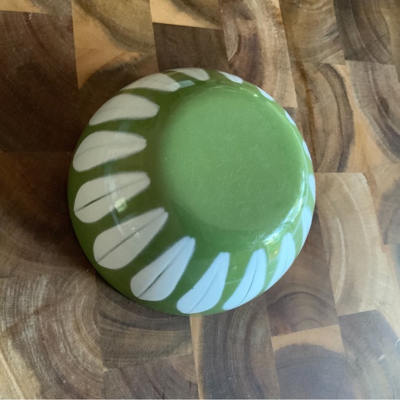 Catherine Holm 4” Lotus Green and White Small Bowl CatherineHolm Enamelware - Picture 8 of 8